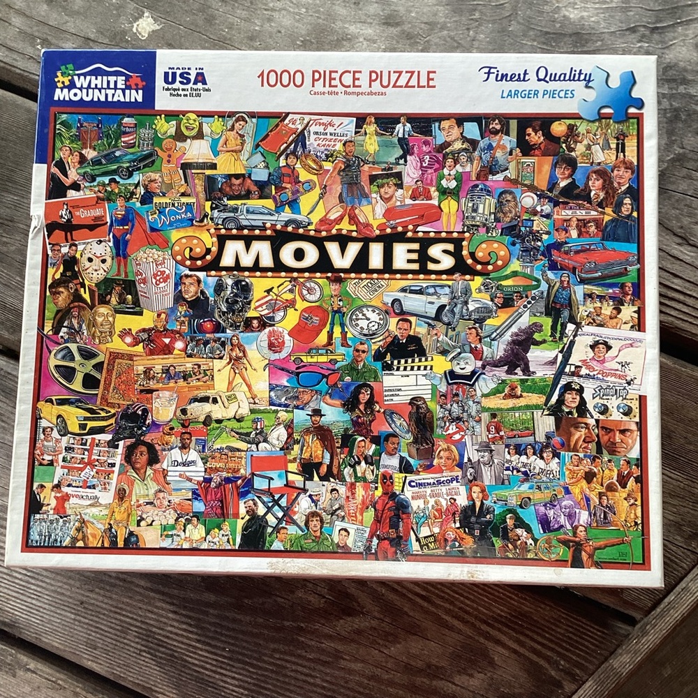 White Mountain Movies 1000 Piece Puzzle